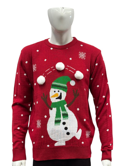 Ugly Sweater / Sueter Navideño con Muñeco de Nieve Adulto